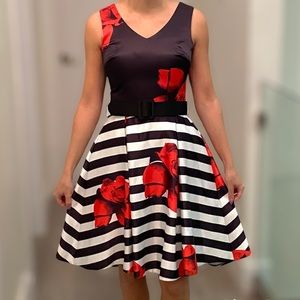 New Women Satin Cocktail Party Dress